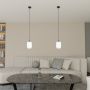 Lampa wisząca 1x15 W biała-czarna 14351 Emibig Verdi zdj.3