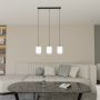 Lampa wisząca 3x15 W biała-czarna 14353 Emibig Verdi zdj.3