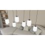 Lampa wisząca 3x15 W biała-czarna 14353PREM Emibig Verdi zdj.5