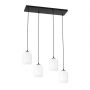 Lampa wisząca 4x15 W biała-czarna 14354 Emibig Verdi zdj.1