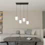 Lampa wisząca 4x15 W biała-czarna 14354 Emibig Verdi zdj.3
