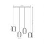 Lampa wisząca 4x15 W biała-czarna 14354 Emibig Verdi zdj.2