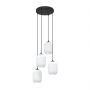 Lampa wisząca 4x15 W biała-czarna 14354PREM Emibig Verdi zdj.1