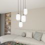 Lampa wisząca 4x15 W biała-czarna 14354PREM Emibig Verdi zdj.4