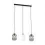 Lampa wisząca 3x15 W biała-czarna-grafitowa 14363 Emibig Verdi zdj.1