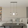 Lampa wisząca 3x15 W biała-czarna-grafitowa 14363 Emibig Verdi zdj.3