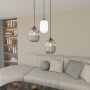 Lampa wisząca 3x15 W biała-czarna-grafitowa 14363PREM Emibig Verdi zdj.4