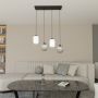 Lampa wisząca 4x15 W biała-czarna-grafitowa 14364 Emibig Verdi zdj.3