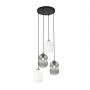 Lampa wisząca 4x15 W biała-czarna-grafitowa 14364PREM Emibig Verdi zdj.1