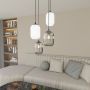 Lampa wisząca 4x15 W biała-czarna-grafitowa 14364PREM Emibig Verdi zdj.4