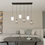 Lampa wisząca 6x15 W biała-czarna-grafitowa 14366 Emibig Verdi zdj.3
