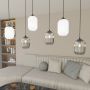 Lampa wisząca 6x15 W biała-czarna-grafitowa 14366 Emibig Verdi zdj.4