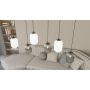 Lampa wisząca 6x15 W biała-czarna-grafitowa 14366 Emibig Verdi zdj.5