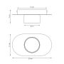 Lampa podsufitowa 1x12 W czarna 14371 Emibig Diaz zdj.2