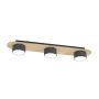 Lampa podsufitowa 3x12 W czarna-drewno 14383 Emibig Diaz zdj.1