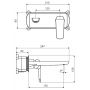 Bateria umywalkowa podtynkowa czarna AREX4115BS Excellent Clever 2.0 zdj.2