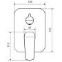 Bateria prysznicowa podtynkowa czarna AREX4145BS Excellent Clever 2.0 zdj.2