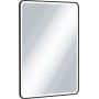 Lustro 60x80 cm prostokątne z oświetleniem z matą grzewczą czarny DOEXCO080060BL Excellent Corido zdj.1