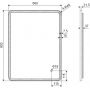 Lustro 60x80 cm prostokątne z oświetleniem z matą grzewczą złoty DOEXCO080060GB Excellent Corido zdj.2