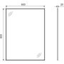 Lustro 60x80 cm prostokątne złoty DOEXKU080060GB Excellent Kuadro zdj.2