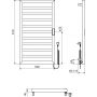 Grzejnik elektryczny 91x50 cm GREXBRS91CA Excellent Brego zdj.2