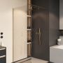 Ścianka prysznicowa walk-in 120 cm złoty szczotkowany/szkło przezroczyste KAEX15061200LPGB Excellent Vidoq zdj.4