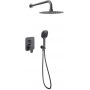 Zestaw prysznicowy podtynkowy z deszczownicą grafitowy AREXSET4147AB Excellent Clever 2.0 zdj.1