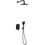 Zestaw prysznicowy podtynkowy z deszczownicą czarny AREXSET4147BS Excellent Clever 2.0 zdj.1