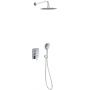Zestaw wannowo-prysznicowy podtynkowy z deszczownicą chrom AREXSET4147CR Excellent Clever 2.0 zdj.1