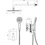 Zestaw prysznicowy podtynkowy z deszczownicą złoty AREXSET4147GB Excellent Clever 2.0 zdj.2