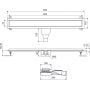 Odpływ liniowy z rusztem 60 cm INEX1515600RAB Excellent Stilio zdj.2