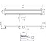 Odpływ liniowy z rusztem 60 cm miedź INEX1515600RCB Excellent Stilio zdj.2