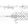 Ruszt odpływu liniowego 70 cm stal INEX1525700RSNP Excellent Stilio zdj.2
