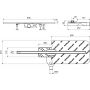 Ruszt odpływu liniowego 80 cm stal INEX1525800RSNP Excellent Stilio zdj.6
