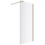 Ścianka prysznicowa walk-in 90 cm miedź szczotkowany/szkło przezroczyste KAEX1506900LPCB Excellent Vidoq zdj.1
