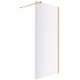 Ścianka prysznicowa walk-in 90 cm złoty szczotkowany/szkło przezroczyste KAEX1506900LPGB Excellent Vidoq zdj.1