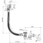 Syfon z przelewem czarny ARIN3157BL Excellent Simple zdj.2