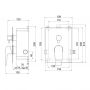 Bateria wannowo-prysznicowa podtynkowa czarna NB1ATR2BOX22 Ferro Atria zdj.2