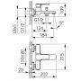 FDesign Brina FD1BRN111 bateria wannowo-prysznicowa ścienna chrom zdj.2