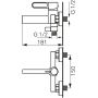 FDesign Zaffiro FD1ZFR155 bateria wannowo-prysznicowa ścienna złota zdj.2