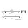 Odpływ liniowy z rusztem czarnym 60 cm czarny FD74016022 FDesign Kleome zdj.2