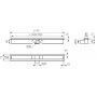 Odpływ liniowy 60 cm czarny FD74036025 FDesign Kleome zdj.2