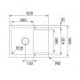 Zlewozmywak Tectonite 62x50 cm czarny 1430733331 Franke Orion zdj.2