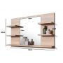 Lustro 60x70 cm prostokątne drewno LU60X70DS1P Domtech Basic zdj.2