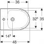 Bidet stojący biały 500482017 Geberit Selnova Compact zdj.4