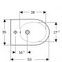 Bidet wiszący biały 502825008 Geberit Acanto zdj.2