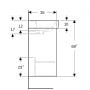 Umywalka z szafką 50 cm dąb 504132PS1 Geberit Selnova Square zdj.4