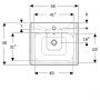Umywalka z szafką 55 cm 504137DB1 Geberit Selnova Square zdj.5