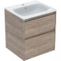 Umywalka z szafką 55 cm orzech 504137JR1 Geberit Selnova Square zdj.1