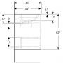Umywalka z szafką 60 cm 504138JK1 Geberit Selnova Square zdj.4